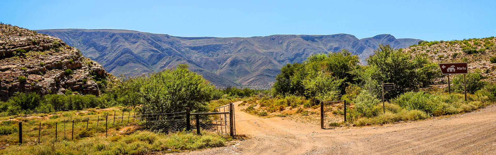 The entrance to Marlu Guest Farm